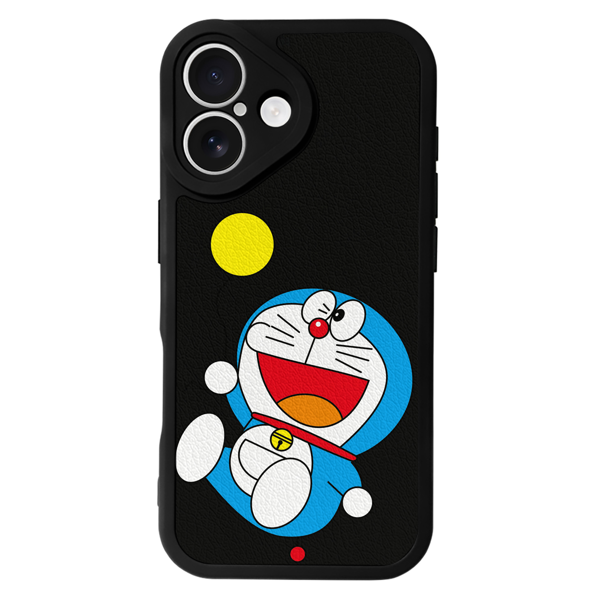 （画像用） ドラえもん Doraemon 【iPhone 16シリーズ対応】シリコンスマホケース（レザー調） 材質：シリコン